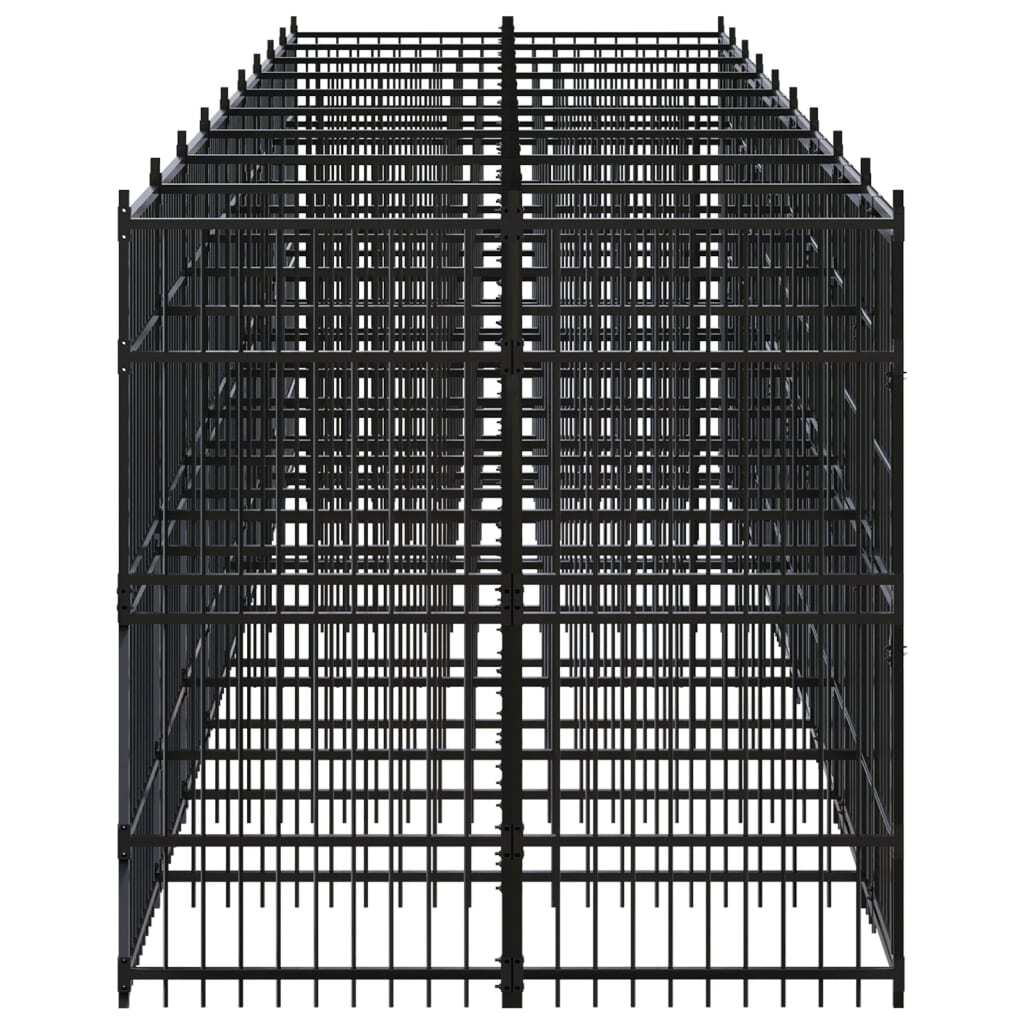 Outdoor Dog Kennel Steel 178.6 ft