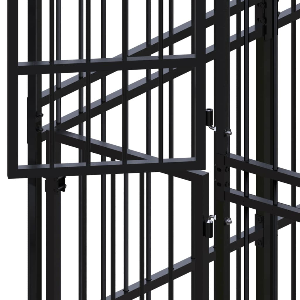 Outdoor Dog Kennel Steel 178.6 ft