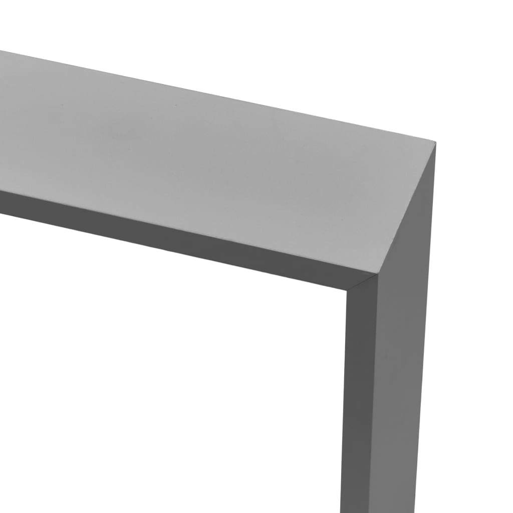 Wall Cube Shelves 3 pcs Gray MDF