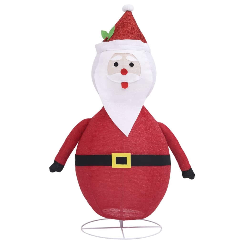 Decorative Christmas Santa Claus Figure LED Luxury Fabric 2 ft