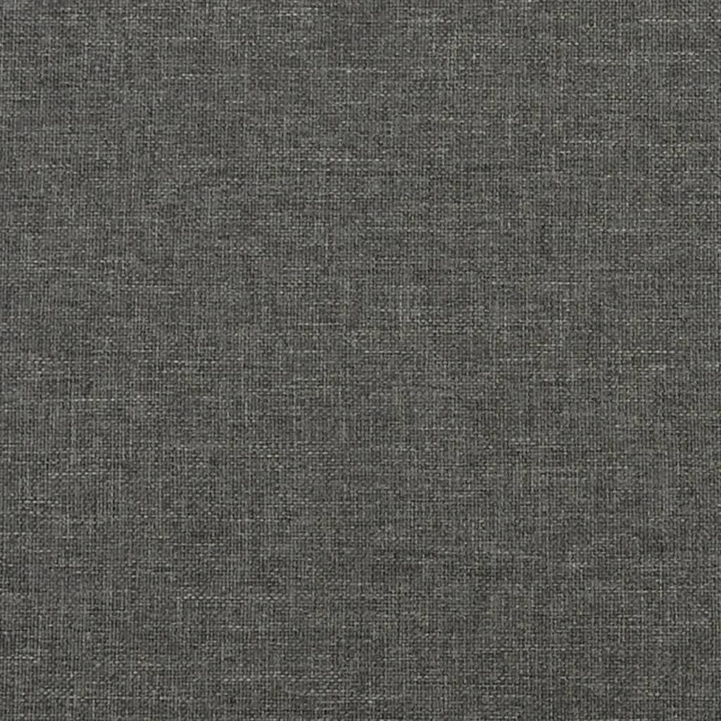 Bed Frame without Mattress Dark Gray 76"x79.9" King Fabric