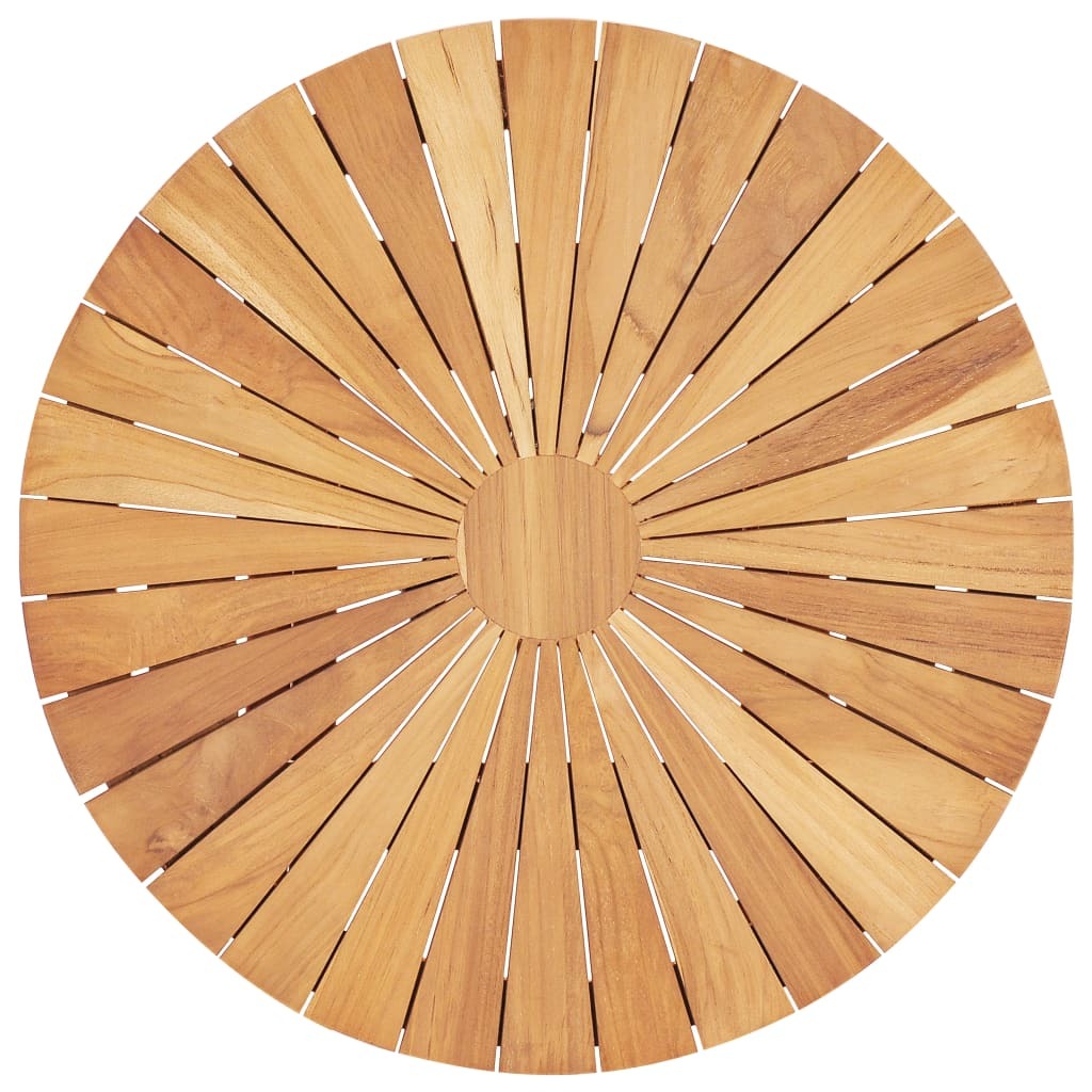 Folding Patio Table 23.6" Solid Teak Wood