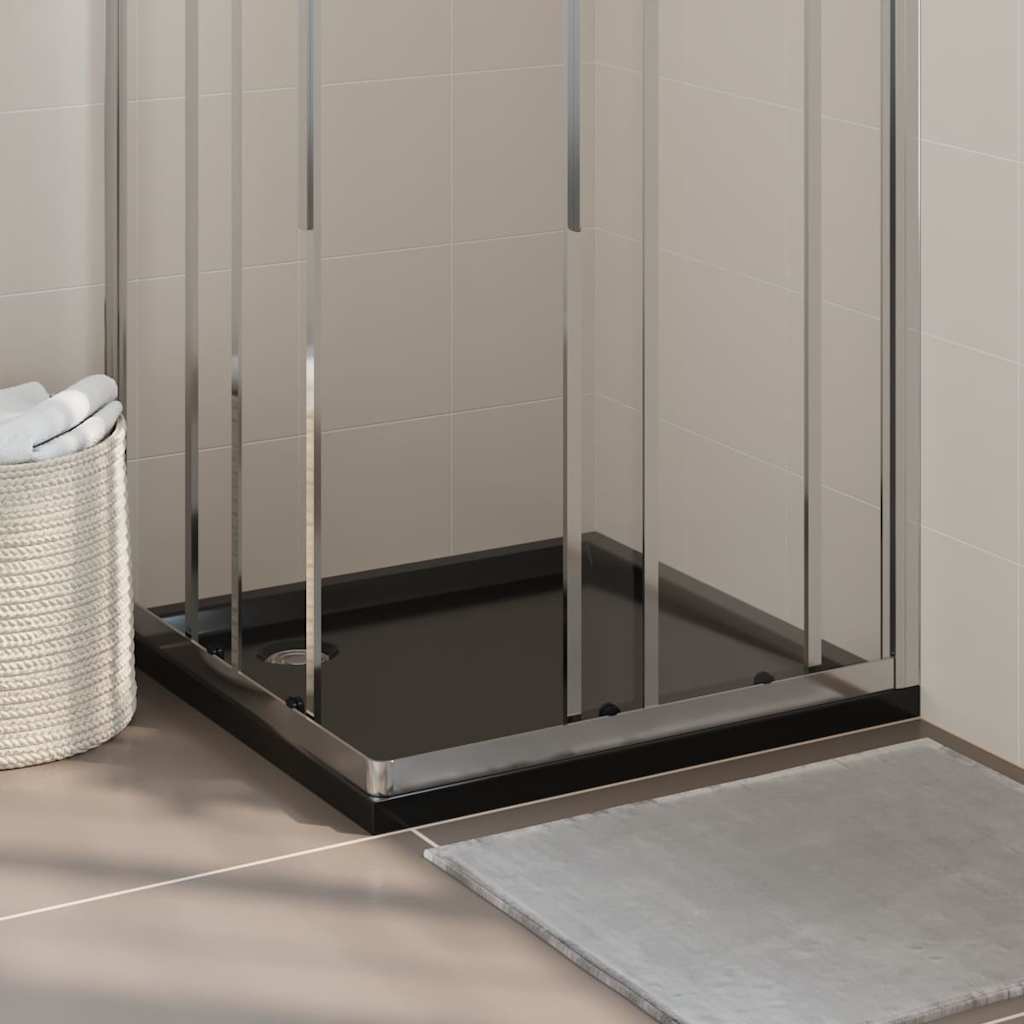 Square ABS Shower Base Tray Black 31.5"x31.5