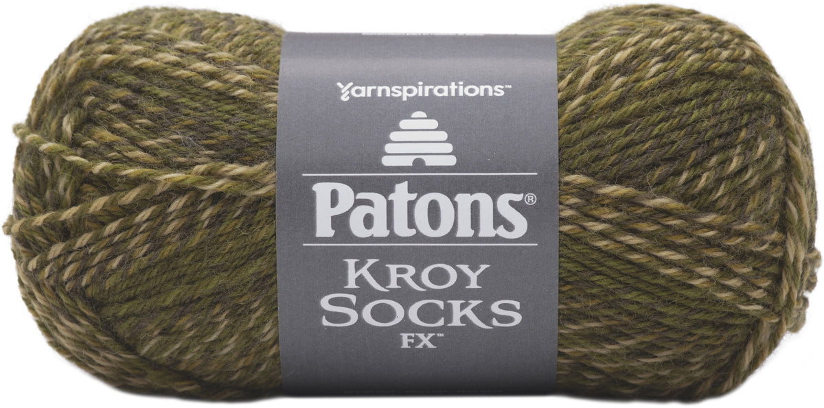 Spinrite Patons Kroy Socks FX Yarn Mossy 1 Pack of 1 Skein