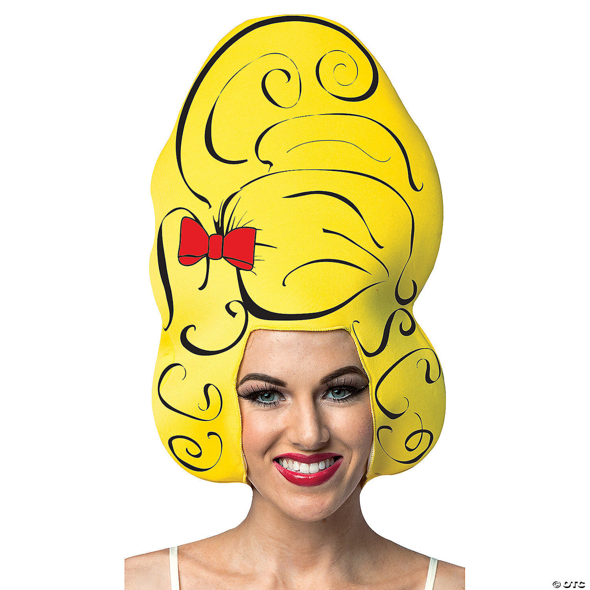 Adult yellow beehive foam headpiece