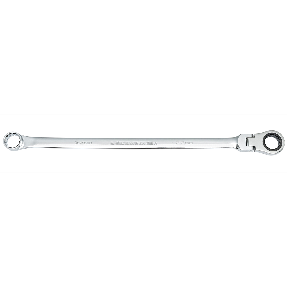 GearWrench 22mm 72-Tooth XL GearBox Flex Head Double Box Ratcheting Wrench