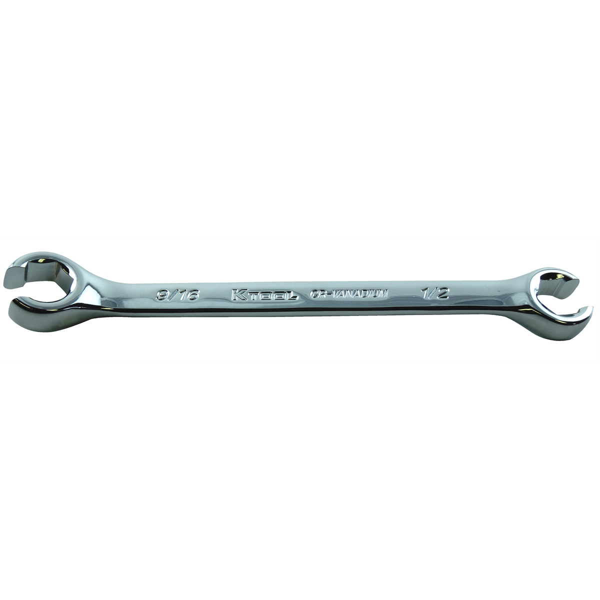 K Tool International Wrench Flare Nut 1/2 Inch x 9/16 Inch 5 Point