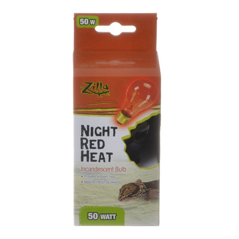 Zilla Inc and escent Night Red Heat Bulb for Reptiles
