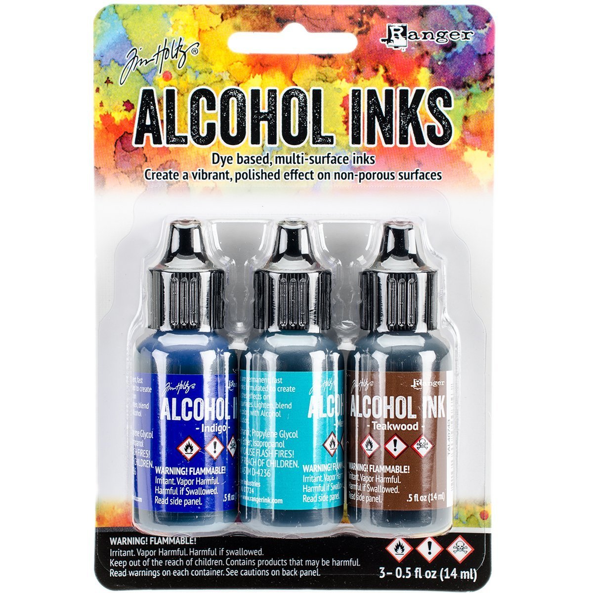 Ranger Tim Holtz Adirondack Alcohol Ink 3 Pack Mariner