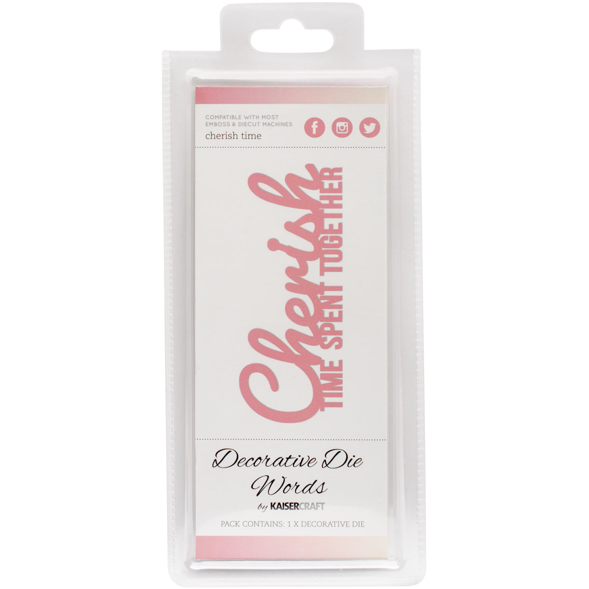 Decorative Dies Words Cherish Time Spent Together
