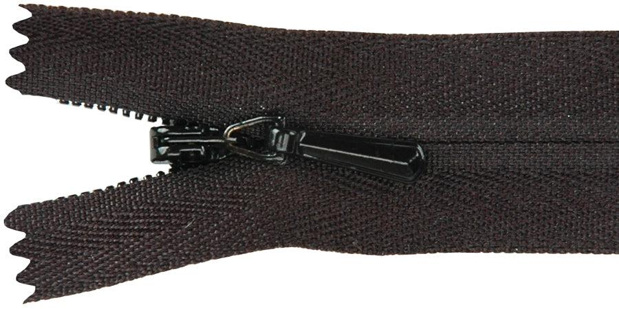 YKK Unique Invisible Zipper 22 Black inch