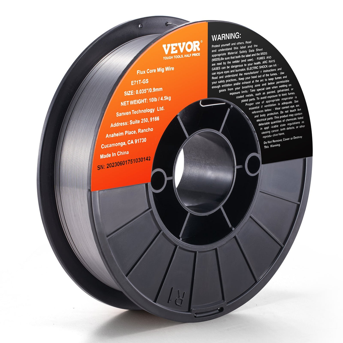 Flux Core Welding Wire, E71T-GS 0.035-inch 10LBS, Gasless Mild Steel MIG Welding Wire with Low Splatter for All Position Arc Welding and Outdoor Use