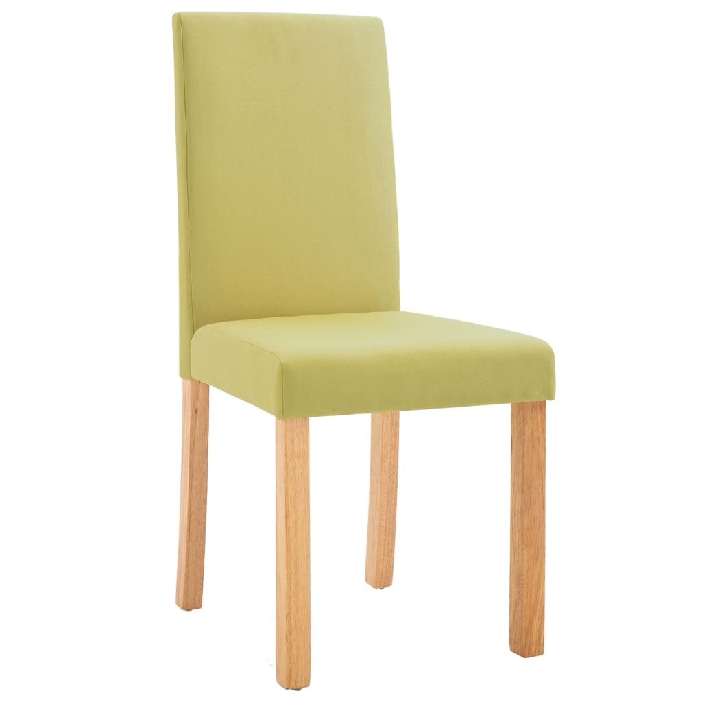 Dining Chairs 2 pcs Green Fabric