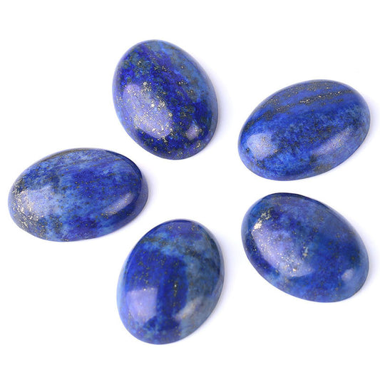 Size: 30X40mm, Quantity: Q1pcs - Lapis lazuli ring jewelry semi-finished bare stone