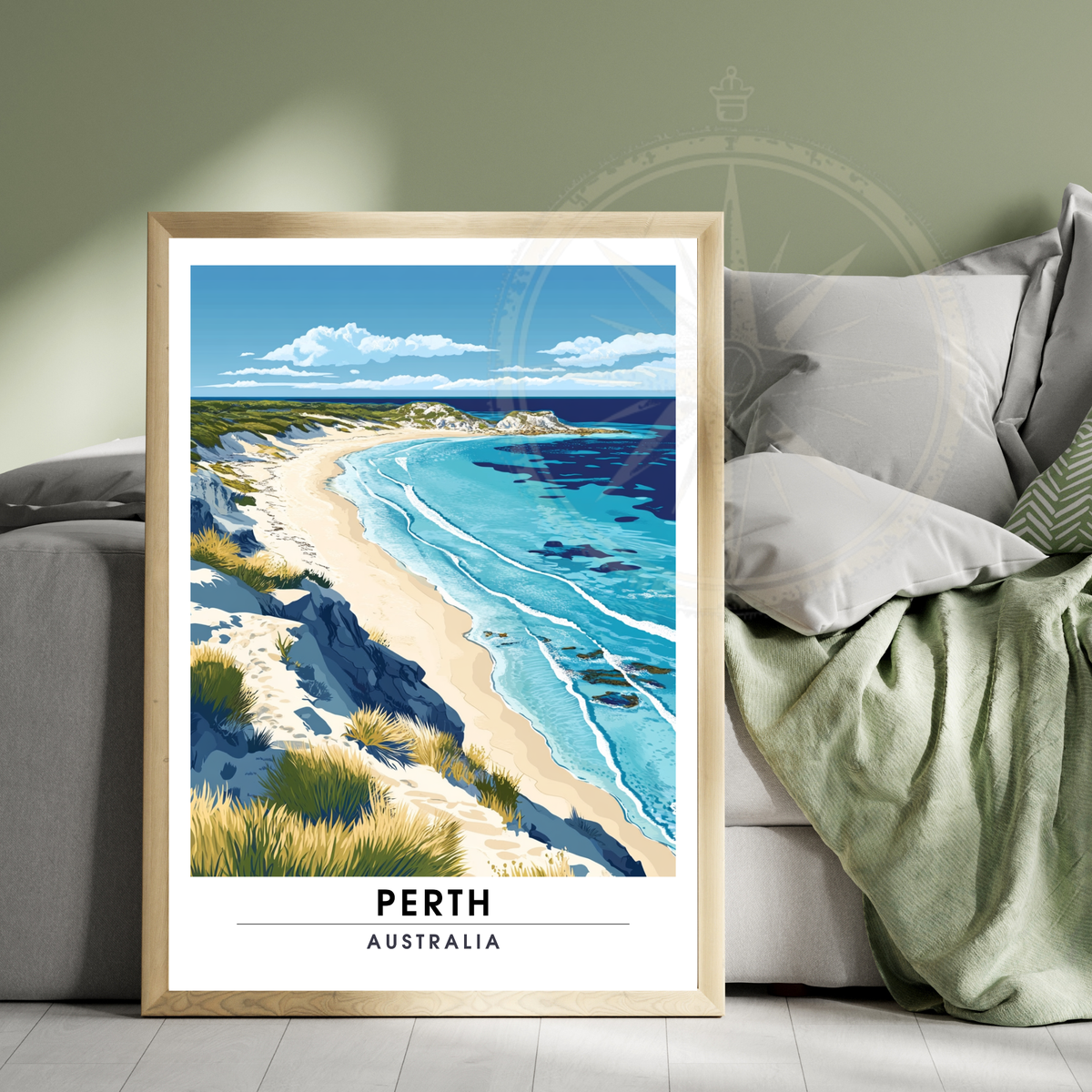Affiche Perth | Poster Murale Australie | Affiche Australie