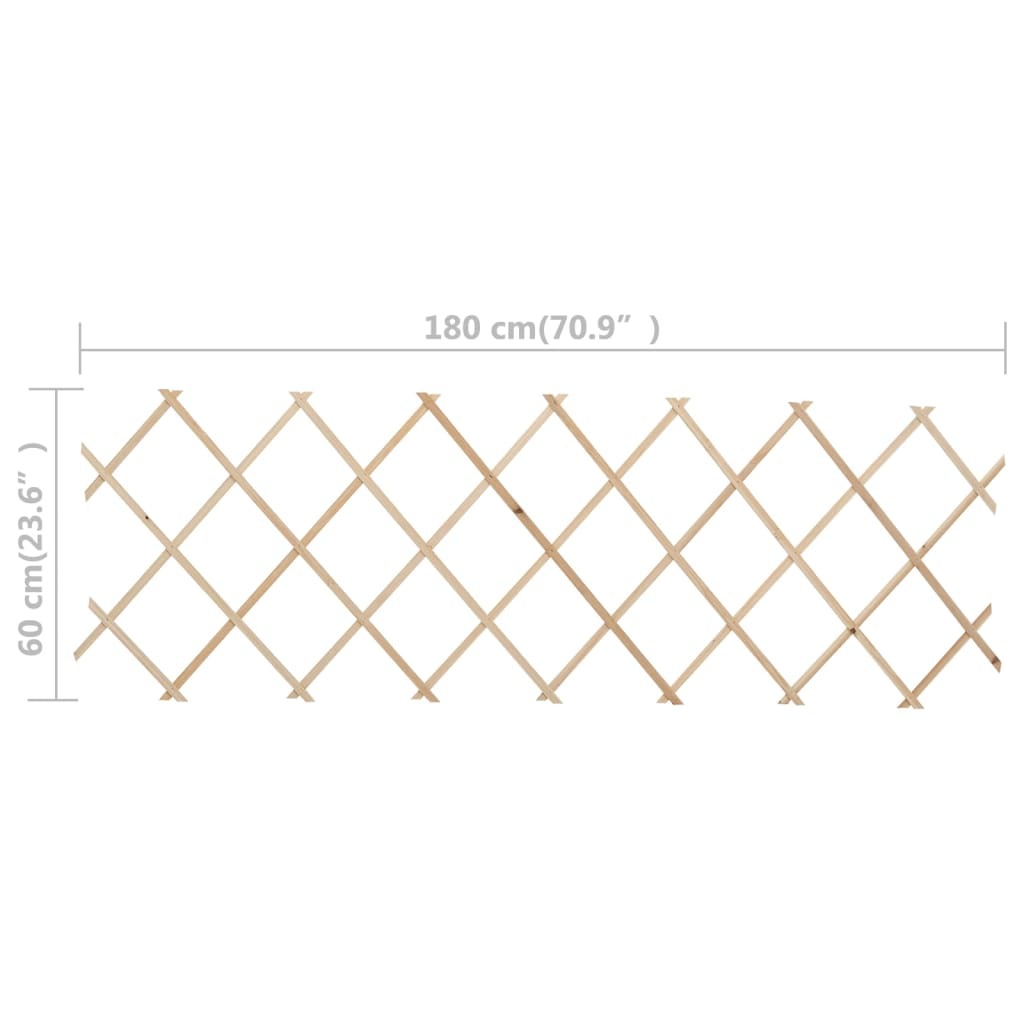 Trellis Fences 5 pcs Firwood 70.9"x23.6