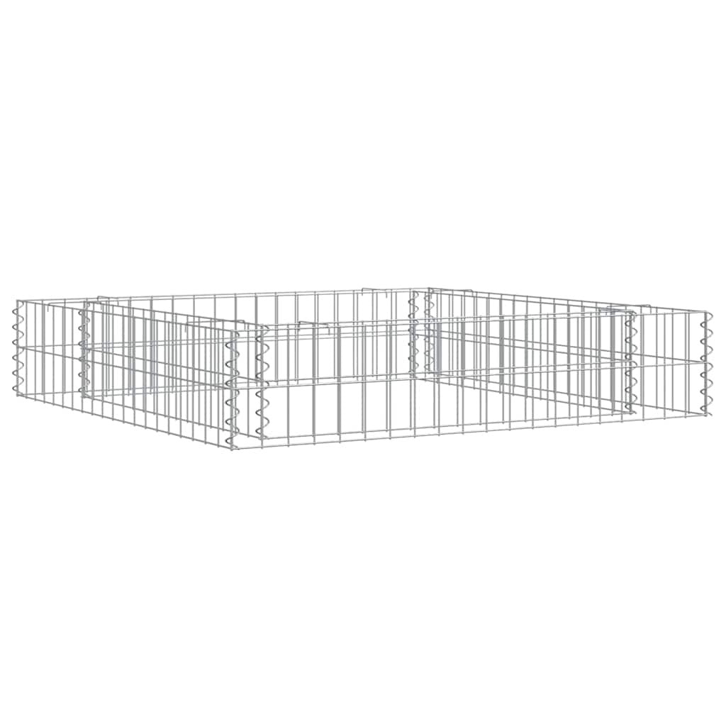 Gabion Raised Bed Galvanized Steel 39.4"x39.4"x7.9