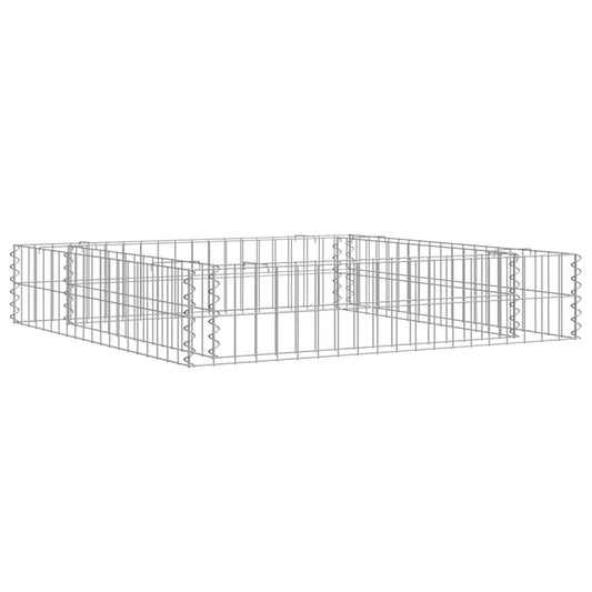 Gabion Raised Bed Galvanized Steel 39.4"x39.4"x7.9