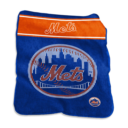 New York Mets Blanket 60x80 Raschel Throw
