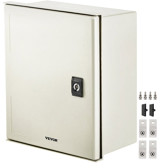 NEMA Electric Box, 12x10x6'' NEMA 4X Fiberglass Electric Enclosure, IP66 Water & Dust Resistant, Suitable for Both Outdoor & Indoor Use, Includes Mounting Plate (30x25x14 cm)