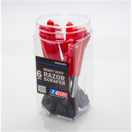 E-Z Red 10PC 6" Scraper Display