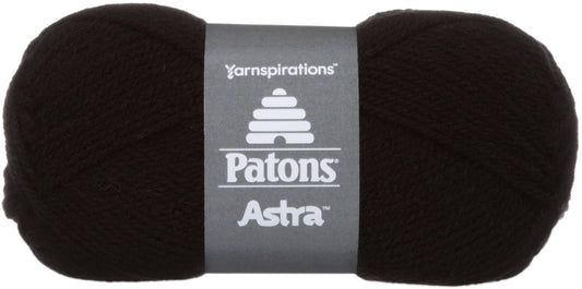 Patons Astra Yarn Solids Black 1 pack of 1 Skein
