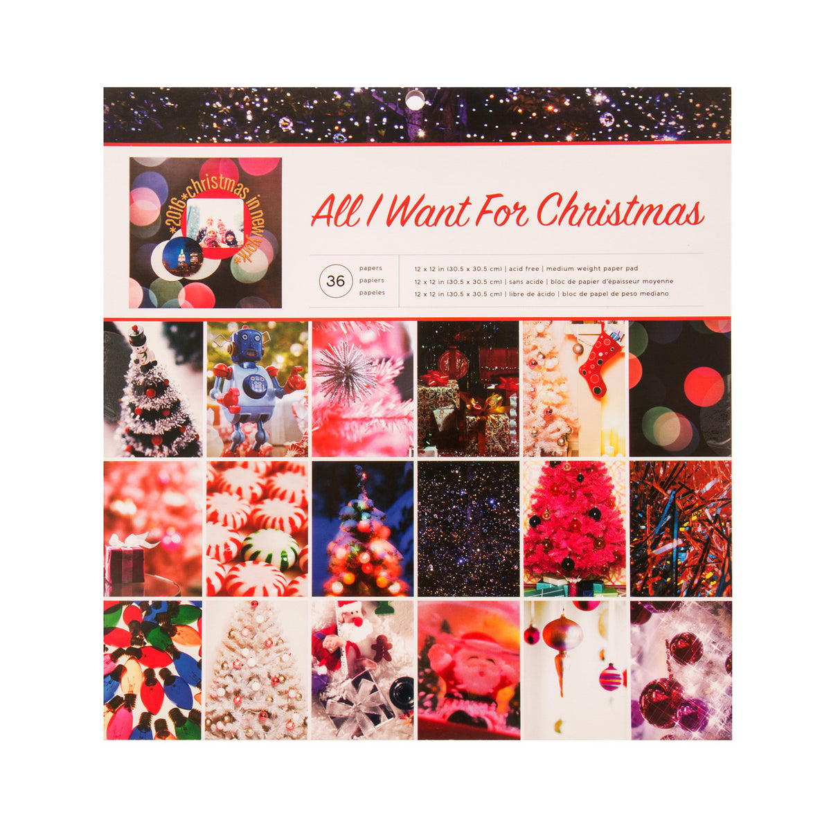 Holiday Single Sided Paper Pad All I Want For Christmas