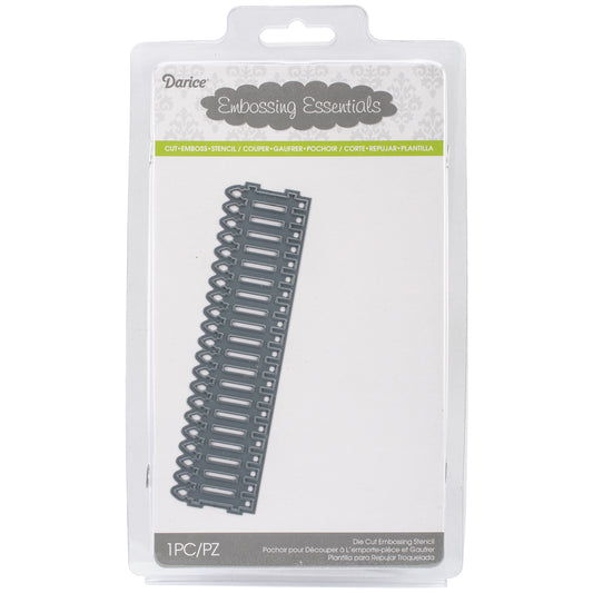 Embossing Essentials Dies Picket Fence Border
