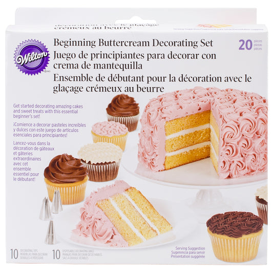 Wilton Beginning Buttercream Decorating Set 20 Per Pkg