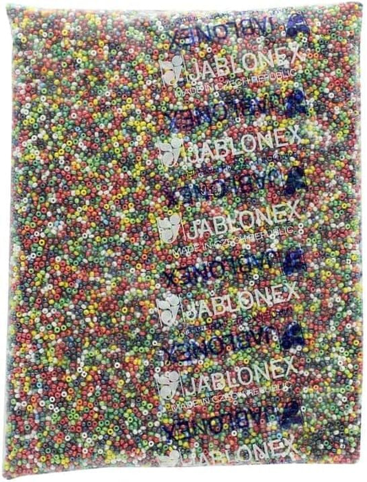 John Bead Czech Seed Beads 100 Opaque Multi Luster
