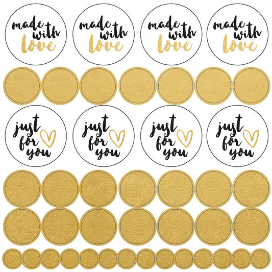 Lucky Dip Collection Foil Stickers Made With Love