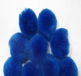 Pom Poms Neon Blue 0.5 Inch