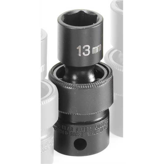 Grey Pneumatic 3/8" Drive x 13mm Standard Universal Socket