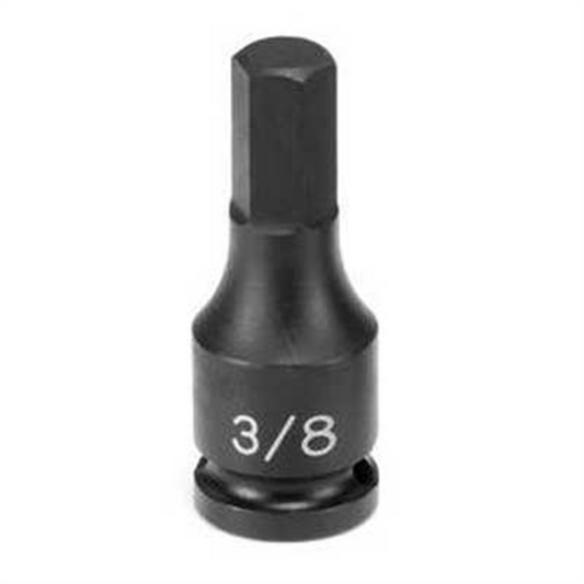 Grey Pneumatic 3/8" Drive x 9mm Hex Driver