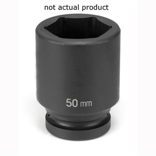 Grey Pneumatic 1" Drive x 46mm Deep Socket