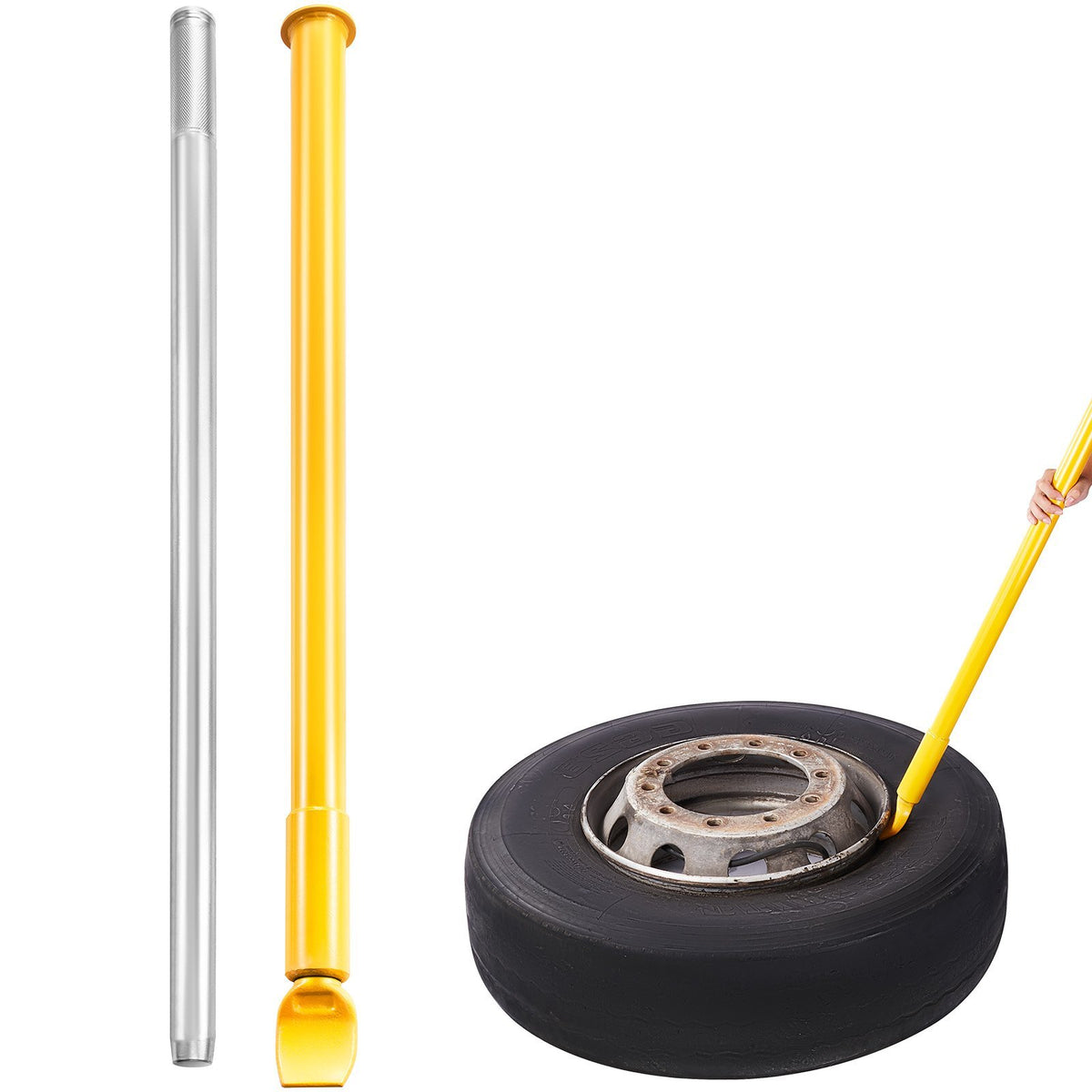 Tire Bead Breaker Slide Hammer, 46.3" Length Heavy Duty Steel Tire Bead Breaker, Portable Tire Changing Sliding Impact for Car Truck Trailer Tire Removal