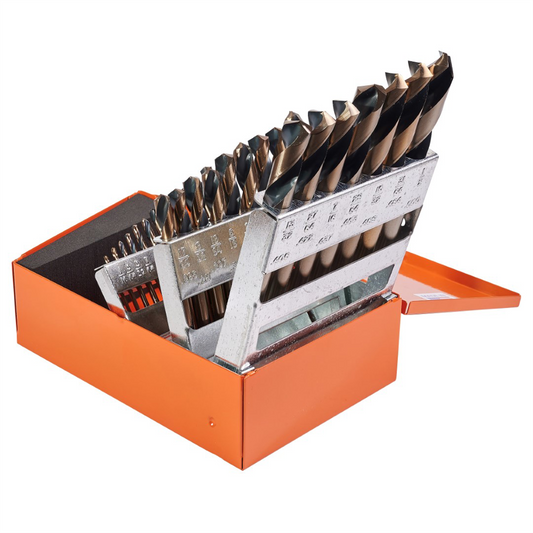 KnKut KnKut 29 Piece Short Stubby Length Drill Bit Set 1/16"-1/2" by 64ths