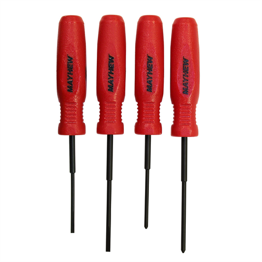 Mayhew 4 PC Micro Slotted & Phillips Screwdriver Set