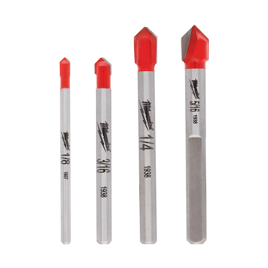 Milwaukee Tool 4pc. Glass and Tile Bit Set