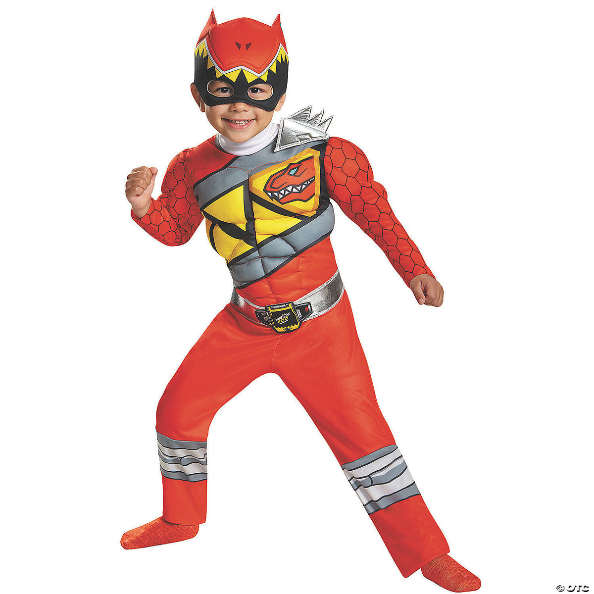 Boy s Classic Muscle Red Ranger Dino Costume Small