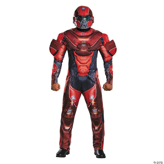 Men s Plus Size Halo Red Spartan Costume 2XL