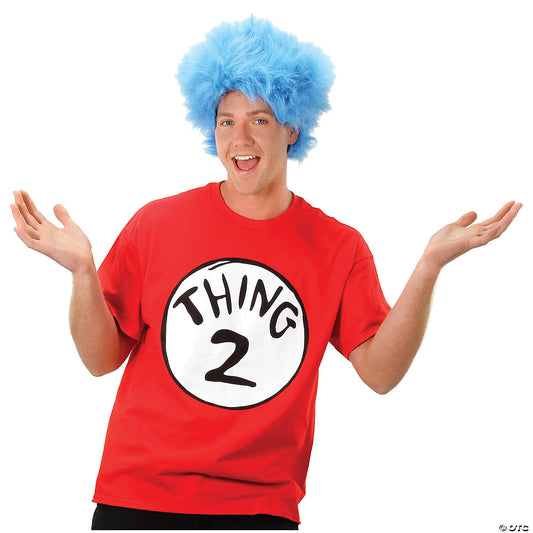 Cat In The Hat Thing 2 Shirt and Wig Set Medium