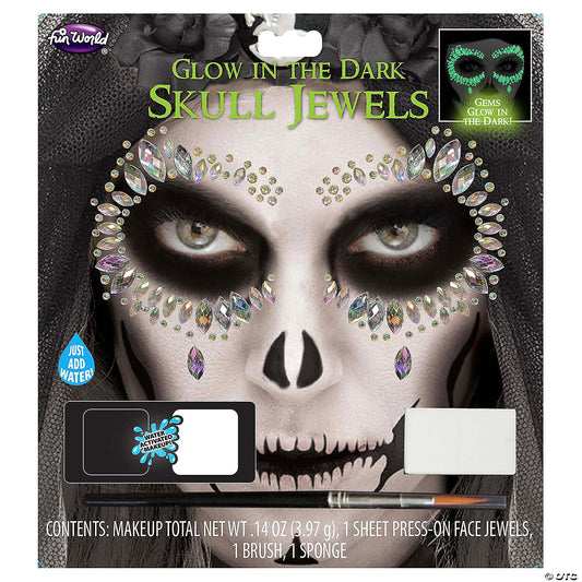 GlowintheDark Skull Jewels Makeup Kit