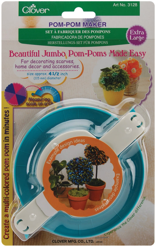 Clover Pom-Pom Maker Extra Large-4.5 inch 1 Per Pkg