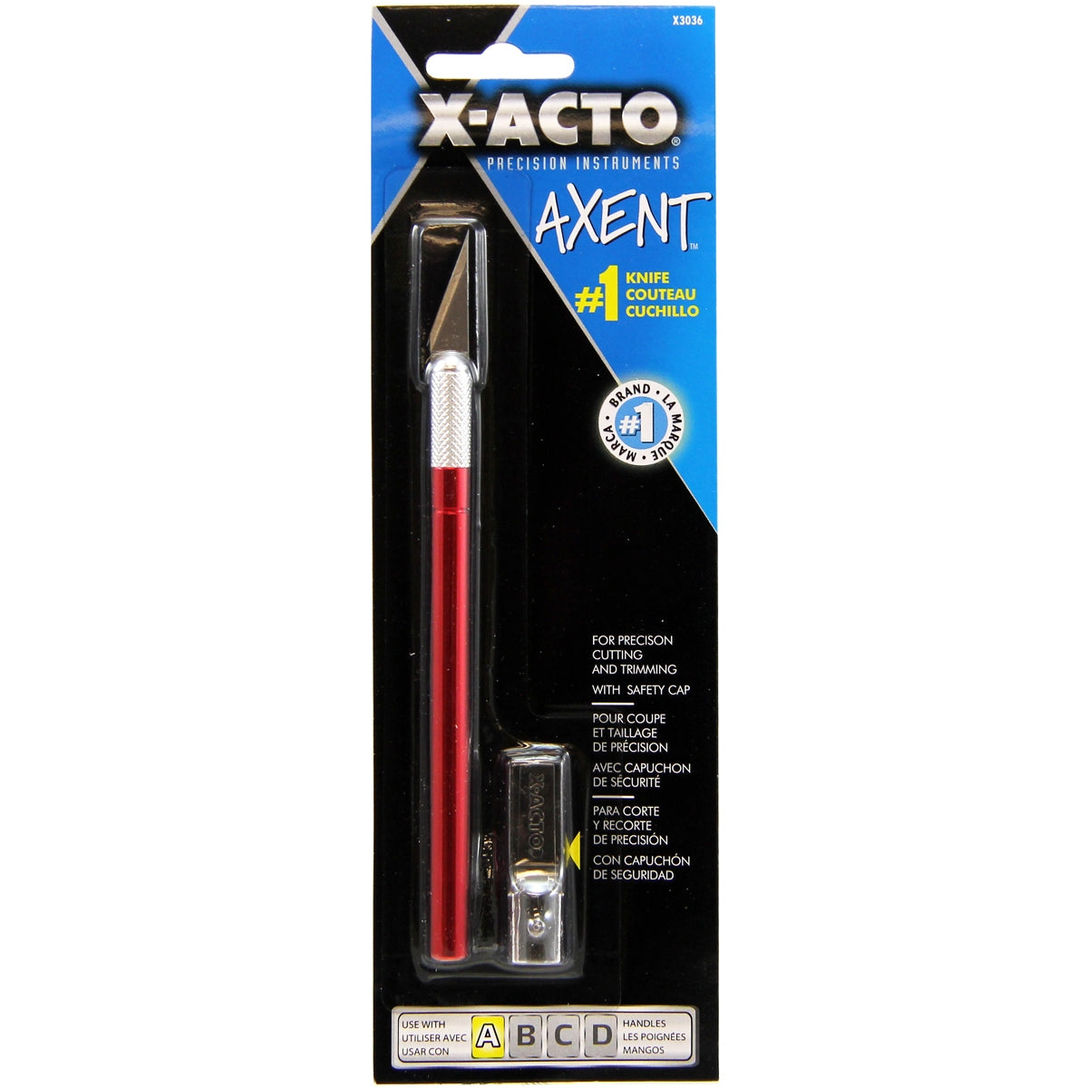 X ACTOR AXENT 1 Craft Knife W Cap Red