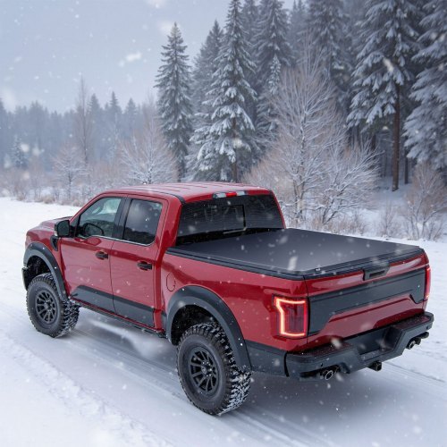 Soft Roll-Up Truck Bed Tonneau Cover, Compatible with 2015-2026 Chevy Colorado/GMC Canyon CREW SHOR, Fits 5.2 ft (5 ft 2 in/62 in) Bed, PVC Tonneau Cover with Three Aluminum Alloy Support Bars