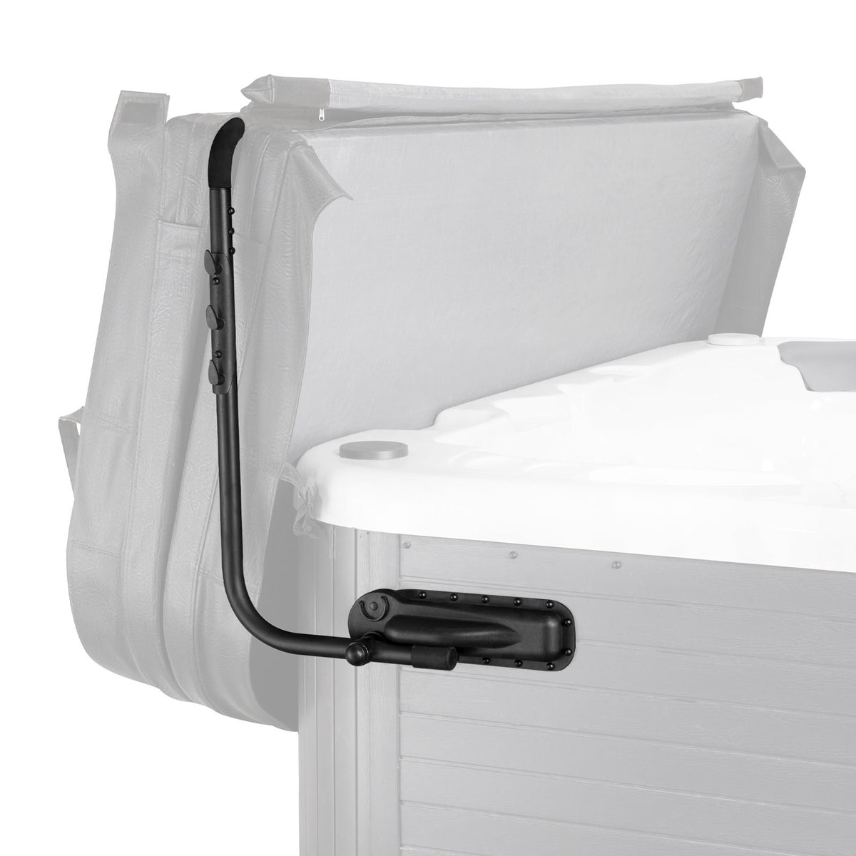 Hot Tub Cover Lift, Spa Cover Lift, Height 31.5" - 41.3" Width 69" - 100.5" Adjustable, Installed on Both Sides at the Top, Suitable for Various Sizes of Rectangular Bathtubs, Hot Tubs, Spa