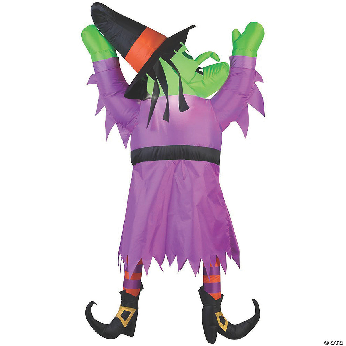 Airblown witch hanging f roof