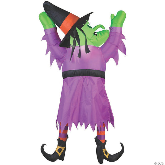Airblown witch hanging f roof