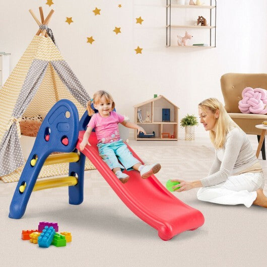 2 Step Children Folding Plastic Slide - Color: Red